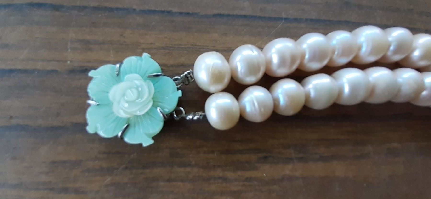 Bracciali & Braccialetti: Armband Perlen mit Jadeblüte – Usato da Mörschwil venduto da wunderkiste44 7