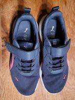 Puma Kinderschuhe blau pink Grösse 34 (Hallenschuhe)