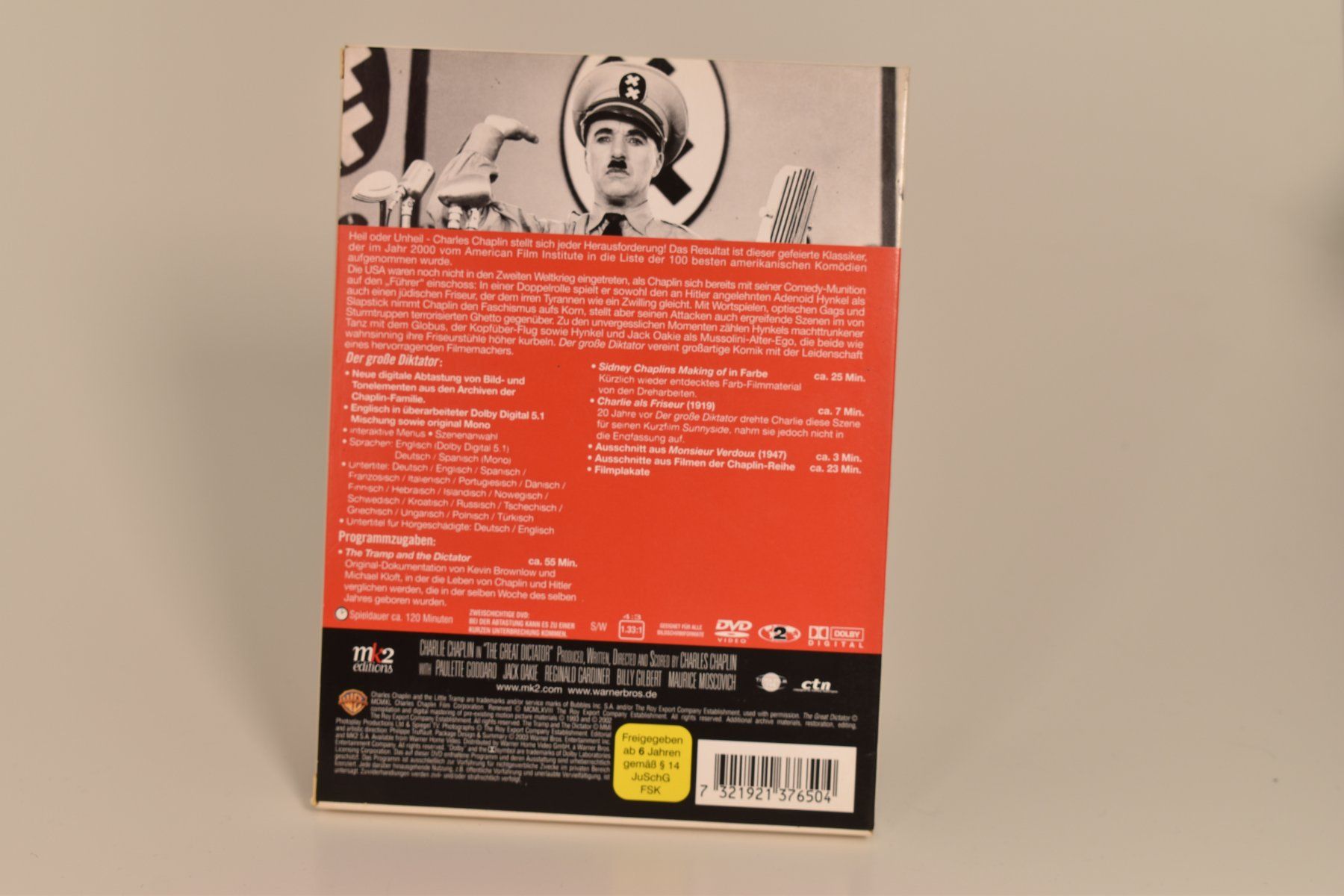 Tous les DVDs: Der grosse Diktator 2 DVD Chaplin Collection Special Ed. – D'occasion à Azmoos par greenstone13 1