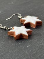 Zimtsterne Weihnachts Ohrringe Advents Schmuck