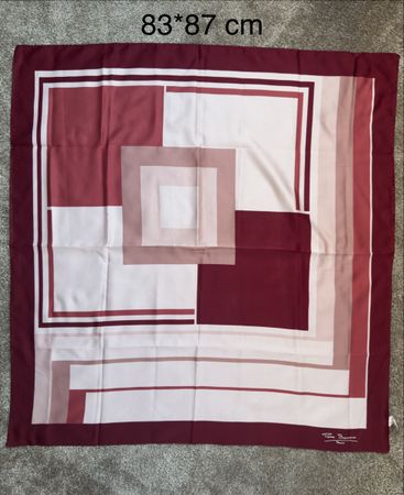 Foulard Pierre Baccara Paris 83x87 Vintage