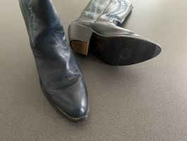 Dunkelblaue Cowboy-Stiefel in bester Qualität, ca. Gr.37/38