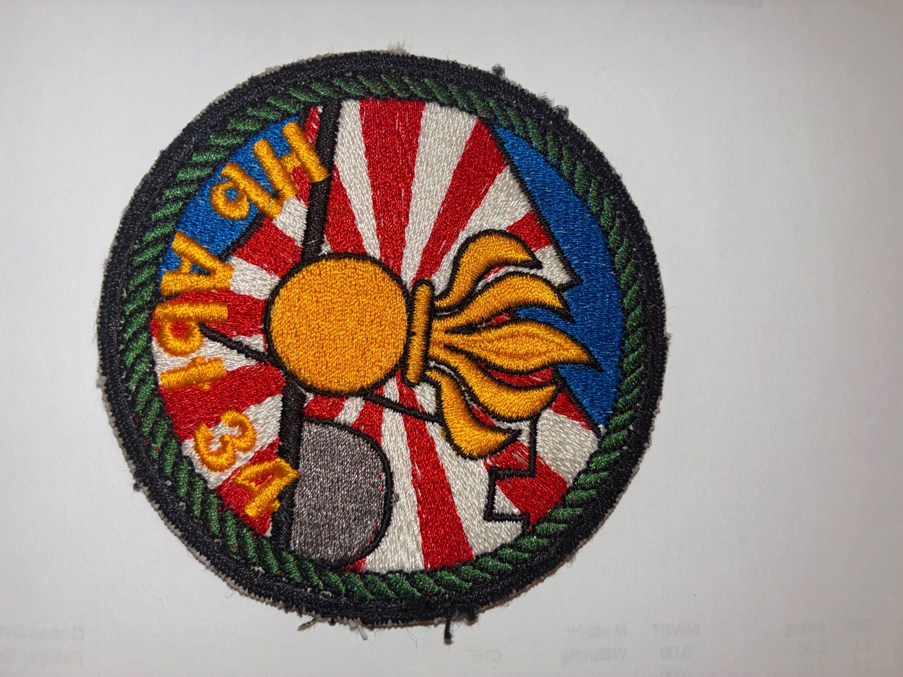 Schweizer Armee Toppe: Badge Hb abt 34. Bttr I – Usato da Oberiberg venduto da reimet