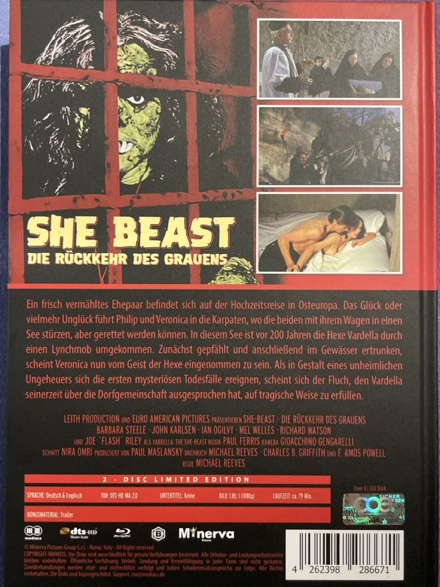 Tutti i DVDs: She Beast (1966)  Limited Mediabook – Usato da Waldenburg venduto da Gonzo8 1