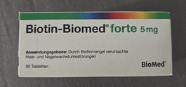 Biotin-Biomed forte 5mg Tabletten 90 Stück neu