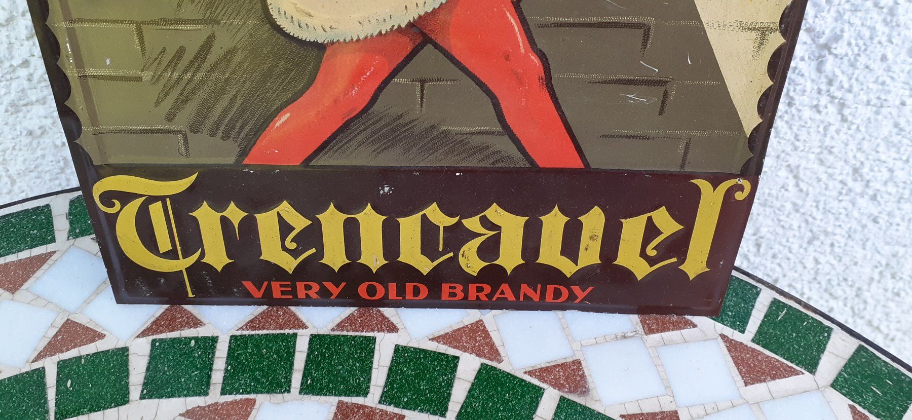 Insegne: Blechschild 1920er Brandy – Usato da Mörschwil venduto da antiksalon21 7