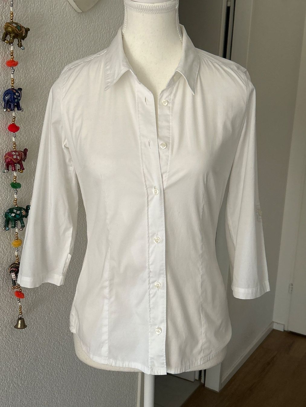 Camicette: 3/4 Arm Bluse Damen weiss – Usato da Brunnen venduto da Nala2929