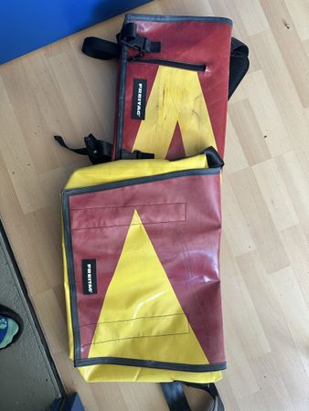 Tasche FREITAG rot-gelb guter Zustand
