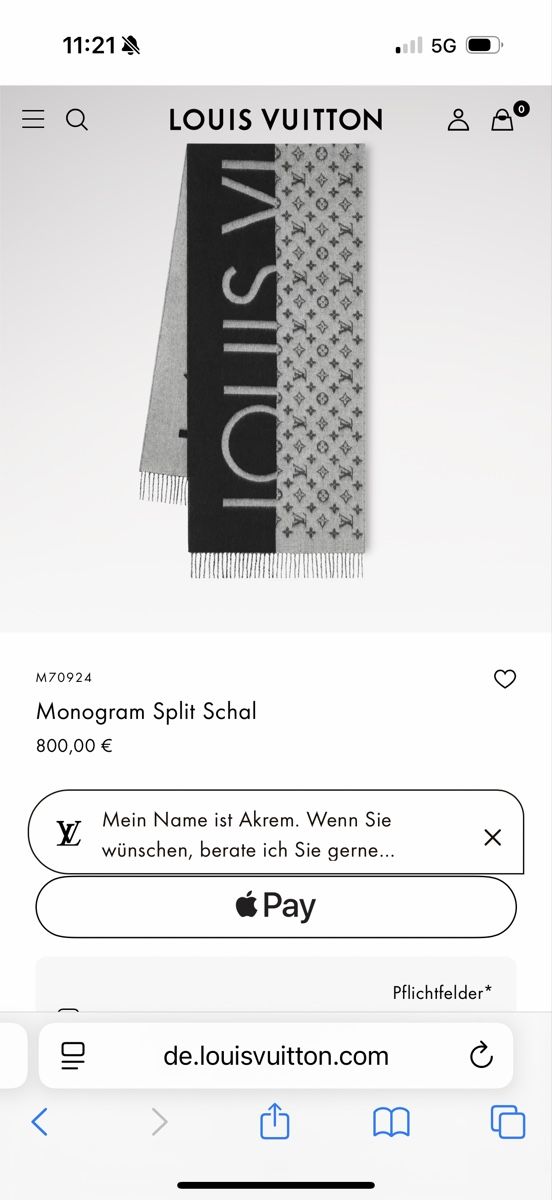Louis Vuitton Foulards, Tücher & Schals: Louis Vuitton Schal – Neu (gemäss Beschreibung) aus Binz von Sandra830 2