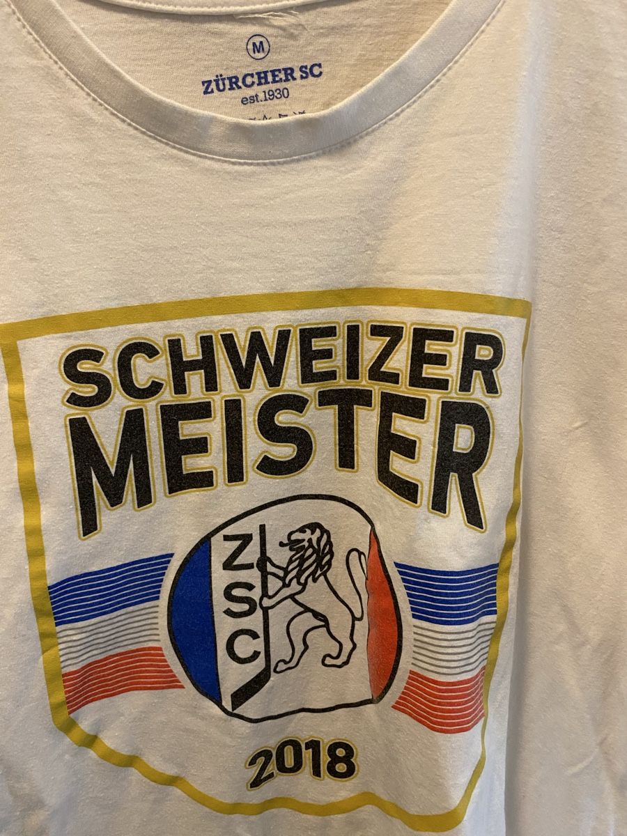T-shirt: ZSC Meistershirt 2018,Gr.M – Usato da Greifensee venduto da Chris286 1