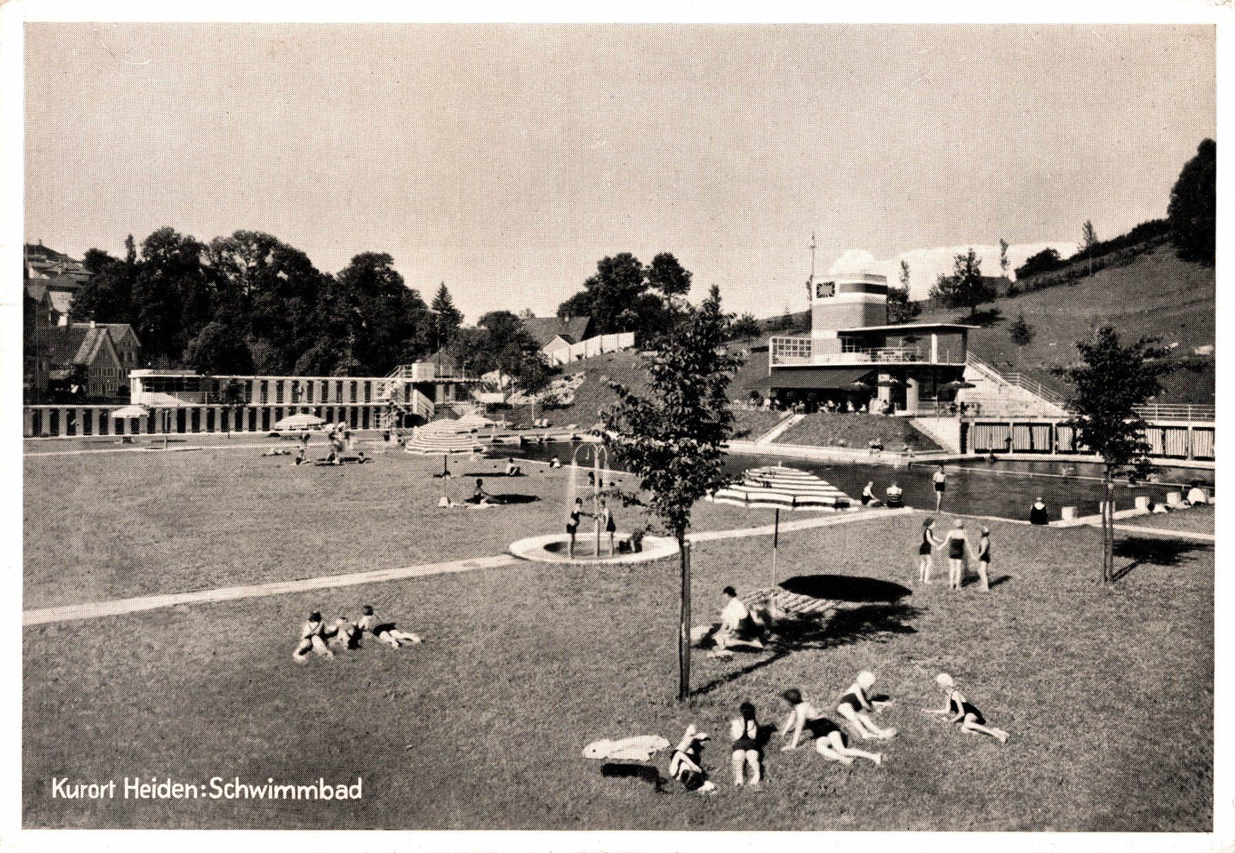 Ansichtskarten: Kurort Heiden. Schwimmbad – Gebraucht aus Bronschhofen von Astore