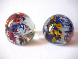Venice - 2 old MURANO GLASS PAPER WEIGHT authentic & skilful