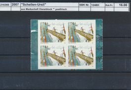 2007 "Schellen Ursli" - Viererblock aus Markenheftchen, **