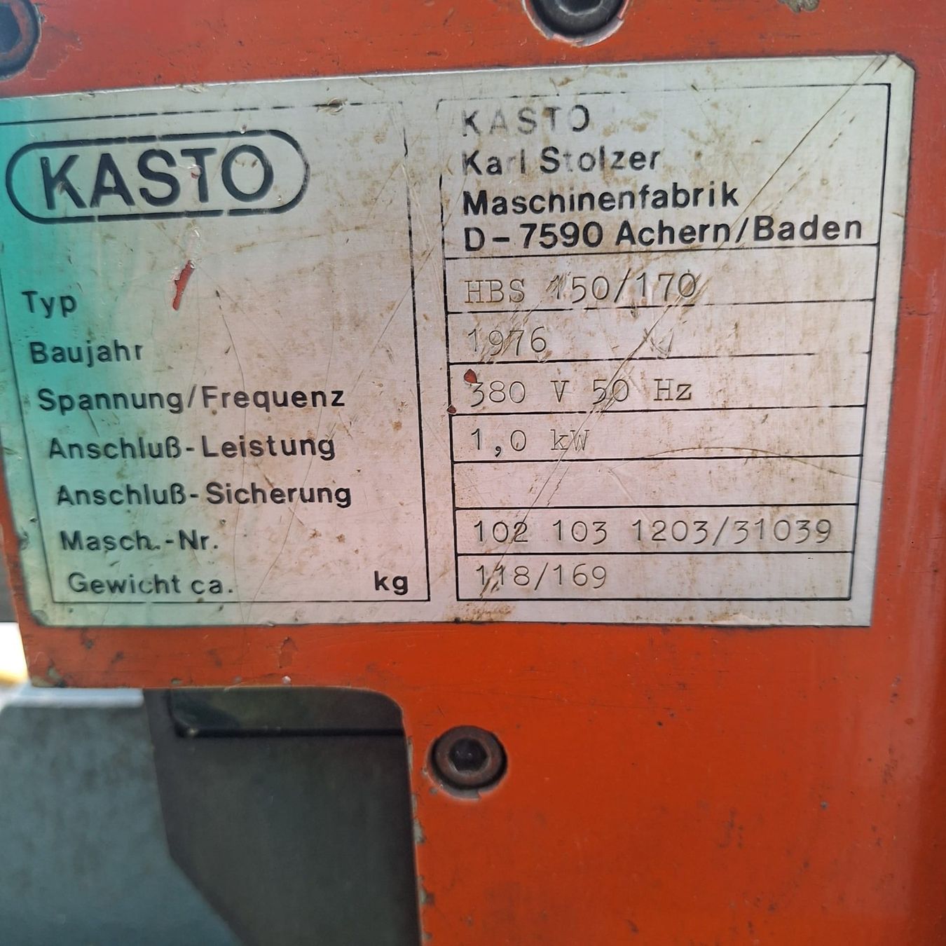 Seghe: KASTO Parallelschnitt Metallsäge – Usato da Wädenswil venduto da Frosch33 4