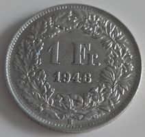 1 Franken 1946 Helvetia Guter Zustand