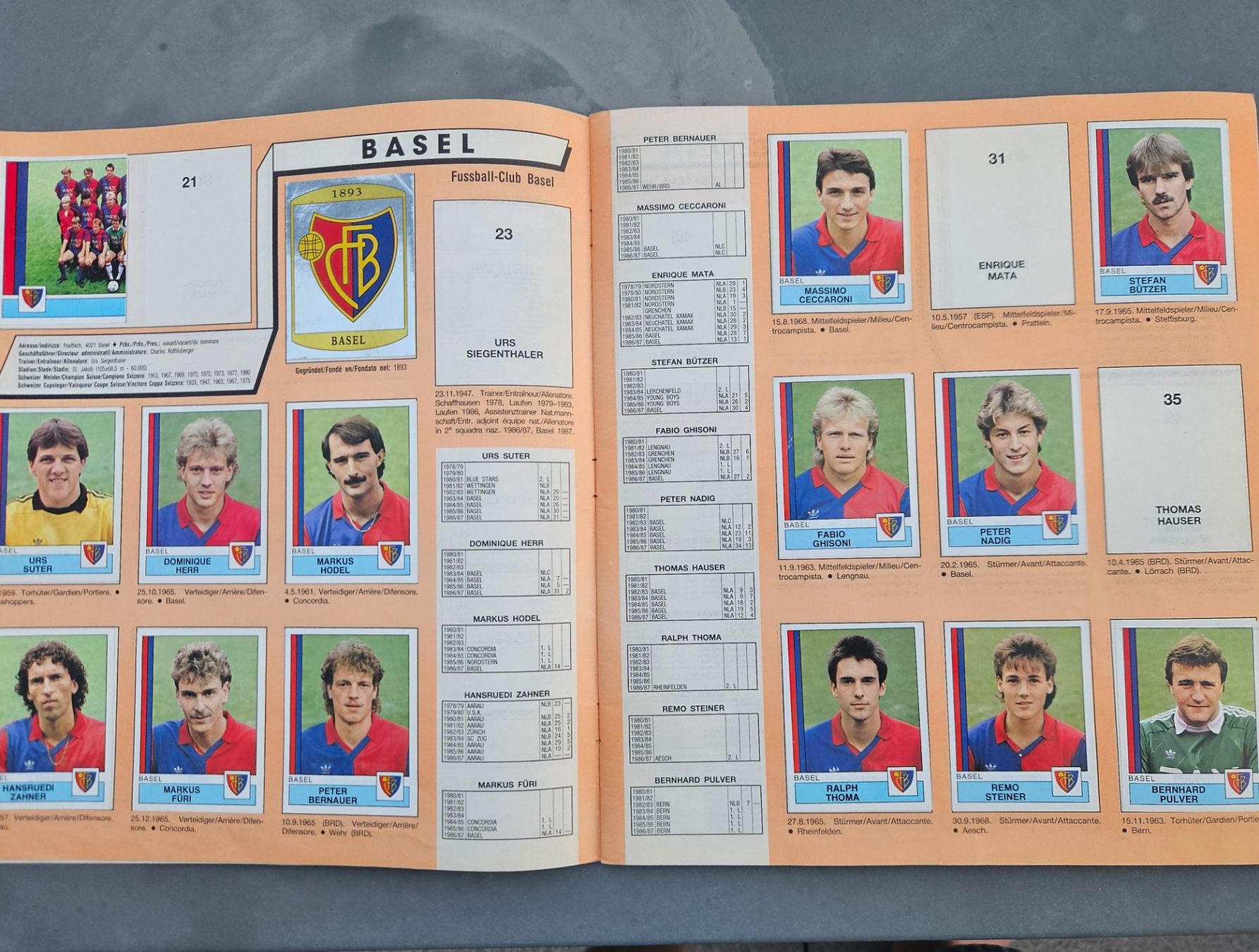 Panini Album: Panini Nationalliga A/B 1988 – Usato da Kollbrunn venduto da tsrg2013 9