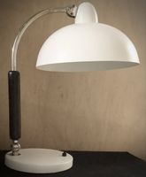 Tischlampe weiss Metall verstellbar guter Zustand