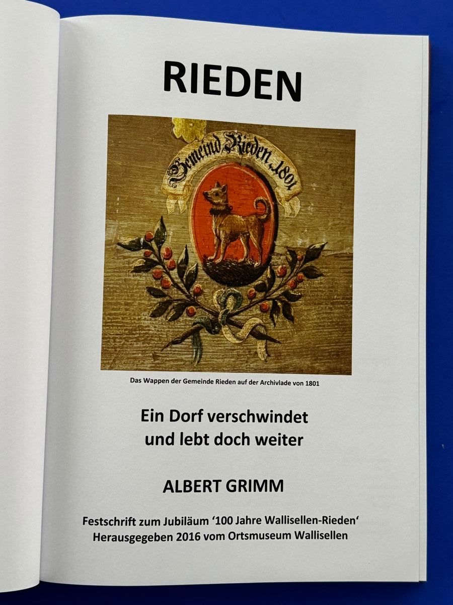 Libri: Rieden - Ein Dorf verschwindet und lebt doch weiter – Usato da Adliswil venduto da buch_und_kunst 1