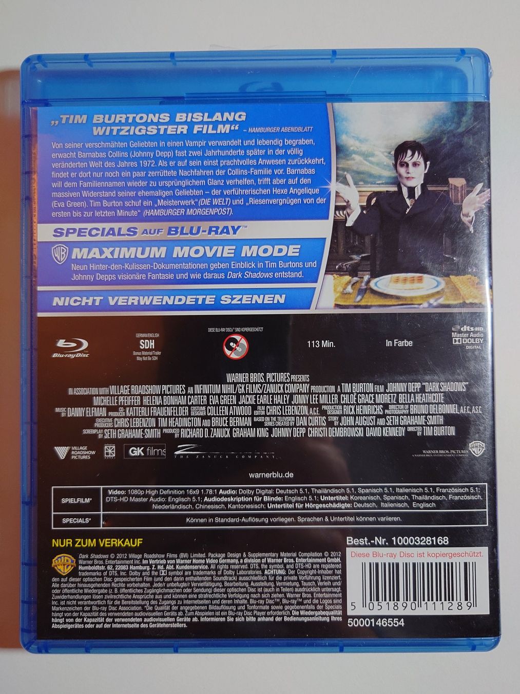Tutti i DVDs: Dark Shadows mit Johnny Depp Blu-Ray – Usato da Kaiseraugst venduto da flo_ydd2 1