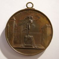 LOUIS XVII, BRONZE MEDAILLE, ANFANG 19JAHRHUNDERT.
