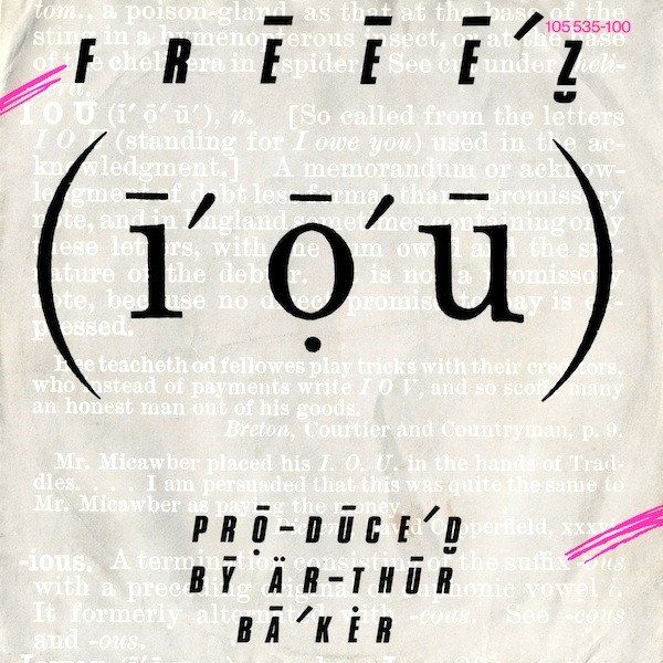 Schallplatten: Freeez:  I.O.U. 7" – Gebraucht aus Steinhausen von Vilivinili