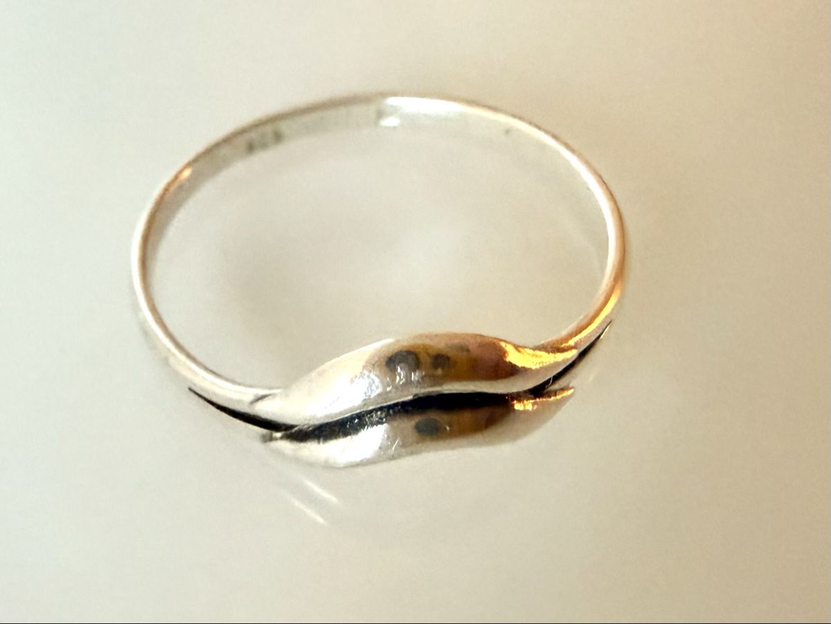Anelli: Silberring, Grösse 52 mm, Wellen Design – Usato da Niederteufen venduto da sonnegarte 1
