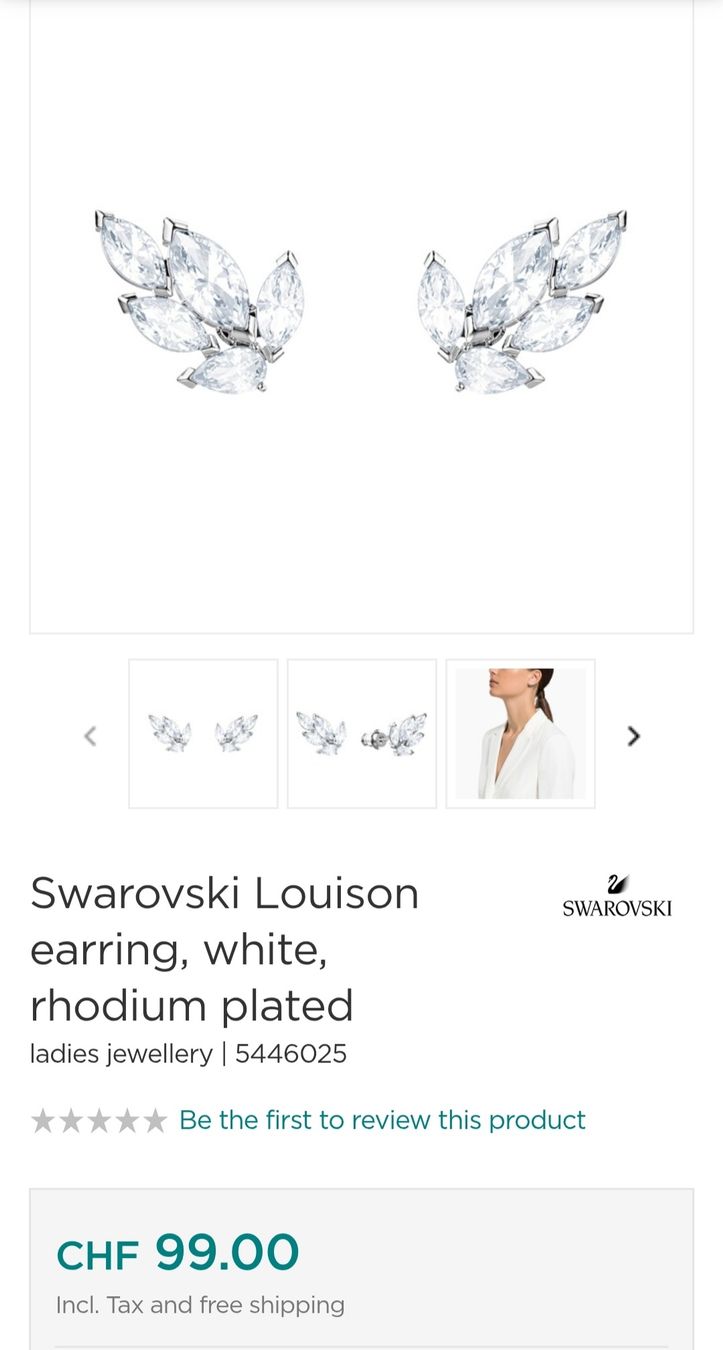 Swarovski Orecchini pendenti & Orecchini a lobo: NEUE Swarovski Ohrstecke – Nuovo e nell'imballaggio originale da Hellbühl venduto da d.d.d.125 7