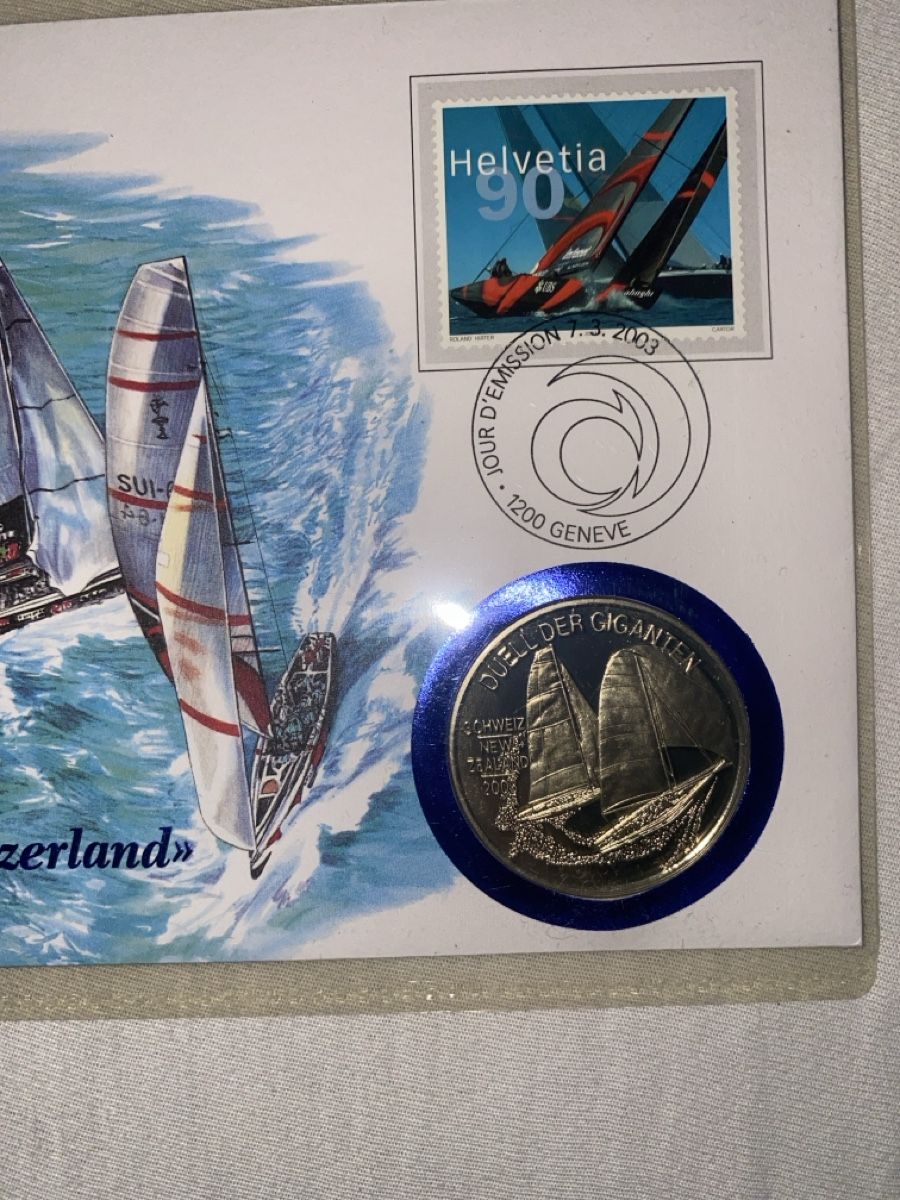 Tutti le monete: Numisbrief Alinghi America's Cup 2003 – Usato da Dornach venduto da kil_rc55 1