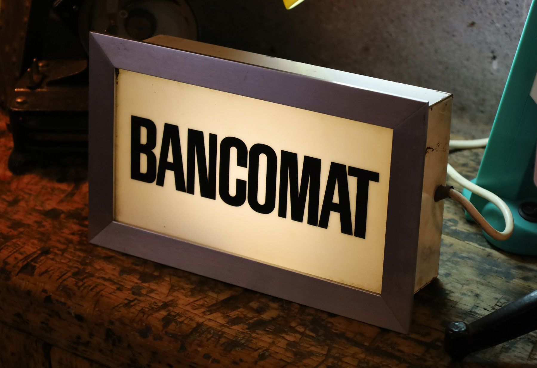 Lampade: Leuchtreklame, Leuchtkasten "Bancomat" – Usato da Birrwil venduto da brandschatz_birrwil 5