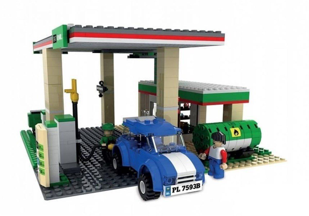 Kit di costruzioni: City - Grosse Tankstelle, 435 Teile – Nuovo e nell'imballaggio originale da Biel/Bienne venduto da Spiel-Markt 1
