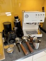 Ascaso Steel Duo Plus V2 in weiss, mit viel Zubehör!