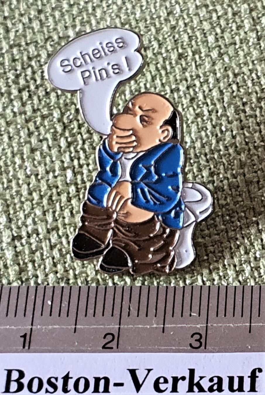 Plaketten & Abzeichen: E607 - Scheiss Pin's! – Gebraucht aus Reinach BL von Boston-Verkauf 1