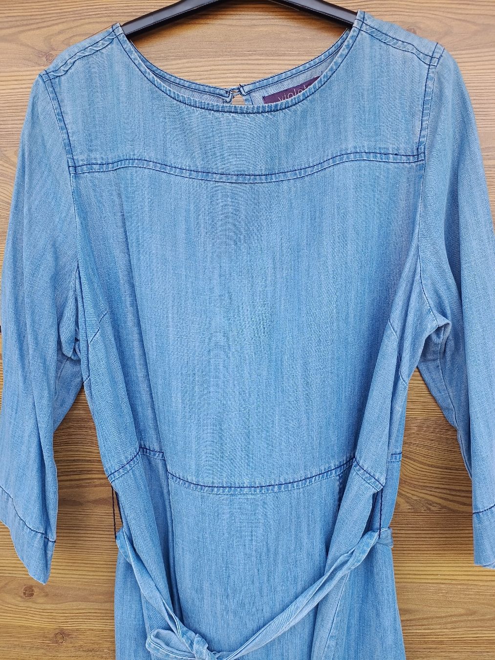 Vestiti: Robe en lyocel / jean clair Violeta by Mango taille L – Nuovo (secondo la descrizione) da Genève venduto da Brachiopode 2