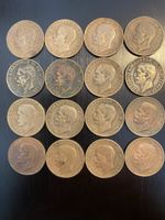 Royaume d’Italie, lot de 16 pcs de 5 cts Cuivre