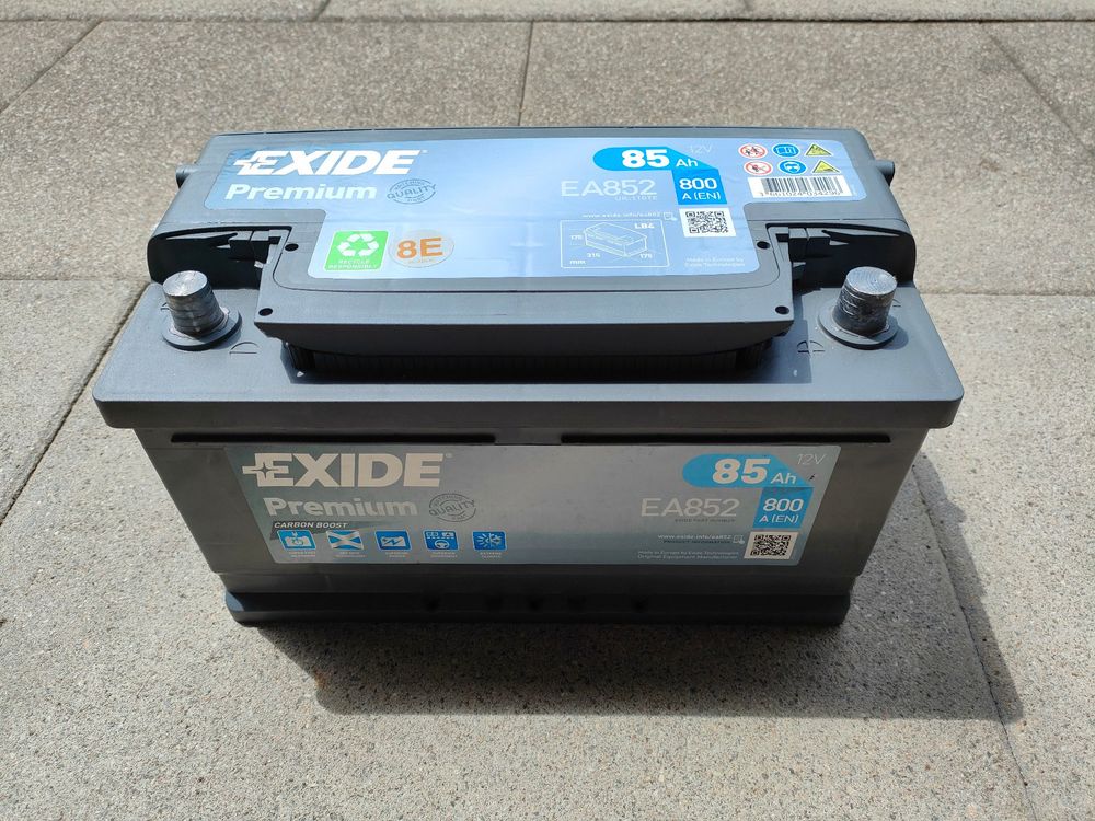 EXIDE Premium Carbon Boost EA852 85Ah 12V 800A Autobatterie (Neues