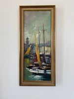 Ölgemälde - Christian Jereczek - Hafenszene