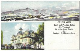 GRUSS. VOM  Hotel  und  Pension  Nollen  (Kt.  Thurgau)