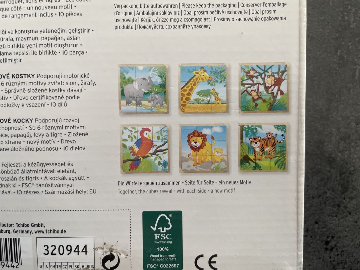 Puzzle: Holz-Würfelpuzzle – Usato da Aarau Rohr venduto da sid_h6 1