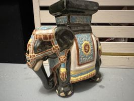 Indischer Elefant aus Keramik 19cm