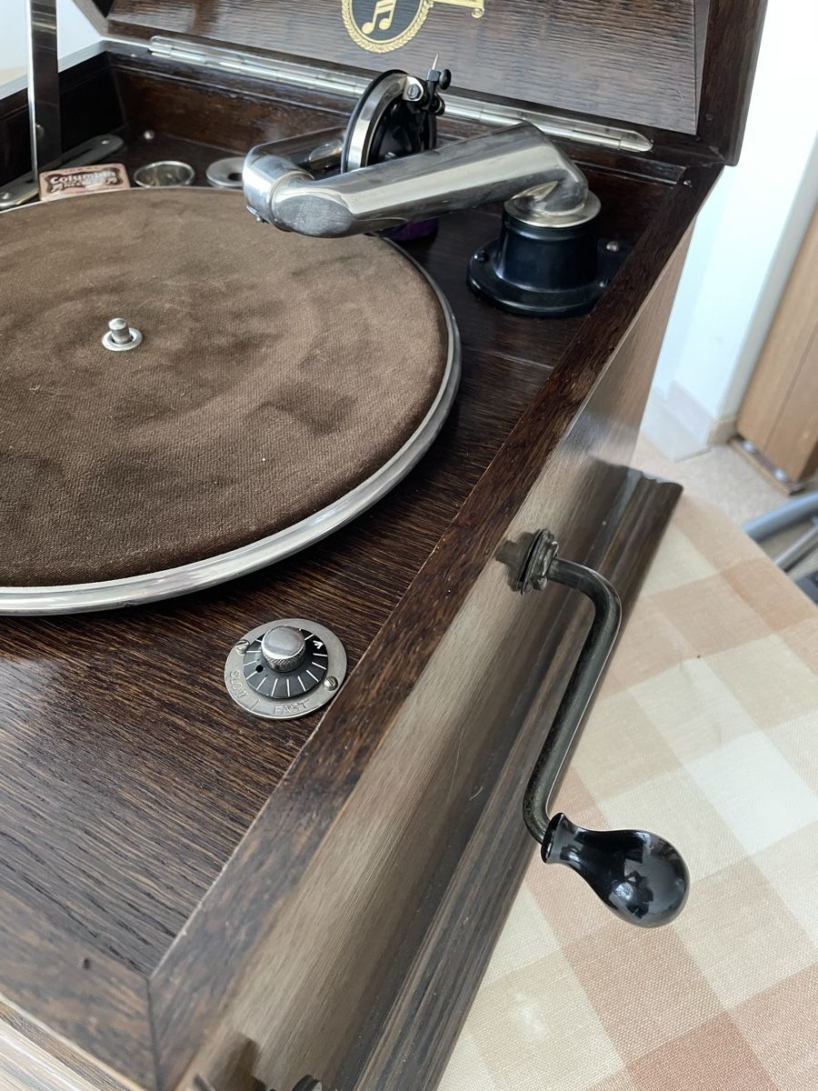 Columbia Tourne-disques: Grammophon mit Schallplatten – D'occasion à Schaffhausen par wunderpraechtig 3