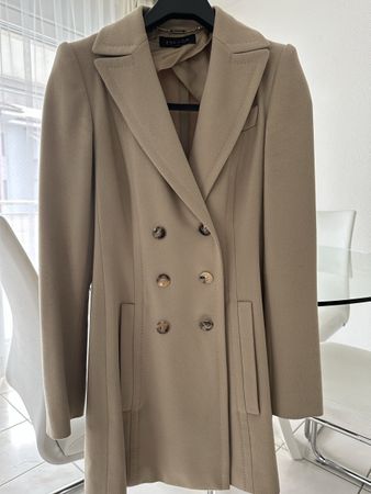 Escada Wollmantel, Kaschmir, Gr. 34, beige, TOP Zustand!