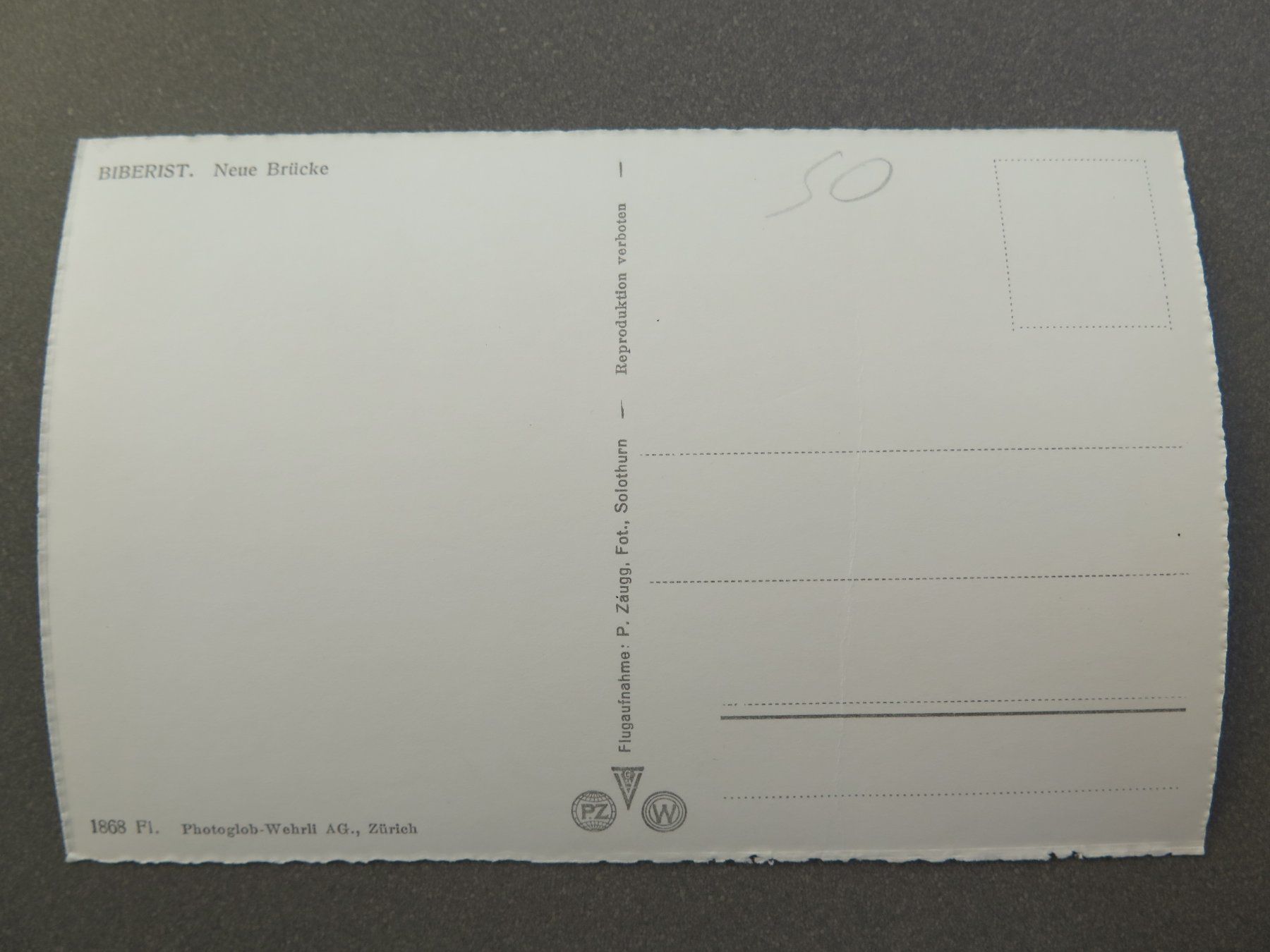 Cartoline postali: BIBERIST - FLUGAUFNAHME – Usato da Wittenbach venduto da lipasal 1