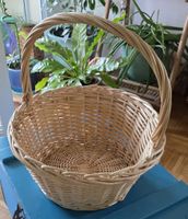 Grosser runder Weidenkorb mit Henkel – Ø 45 cm