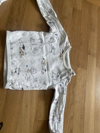 Kids Long Sleeve Sweater with Dog Print, Size 86