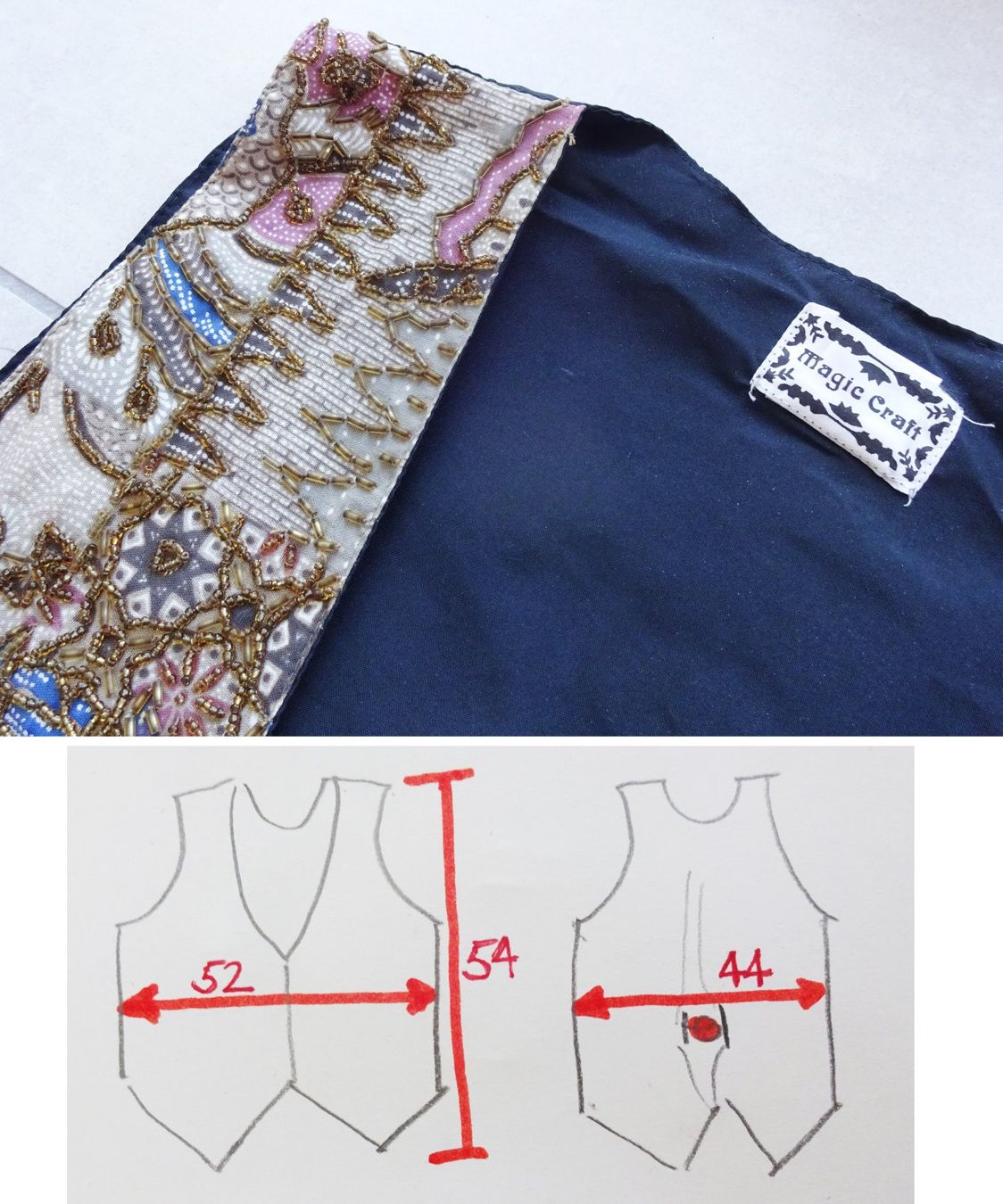 Gilet & Giacche senza maniche: 90er Vintage Perlenweste / Gilet – Usato da St.Gallen venduto da Paddington11 7