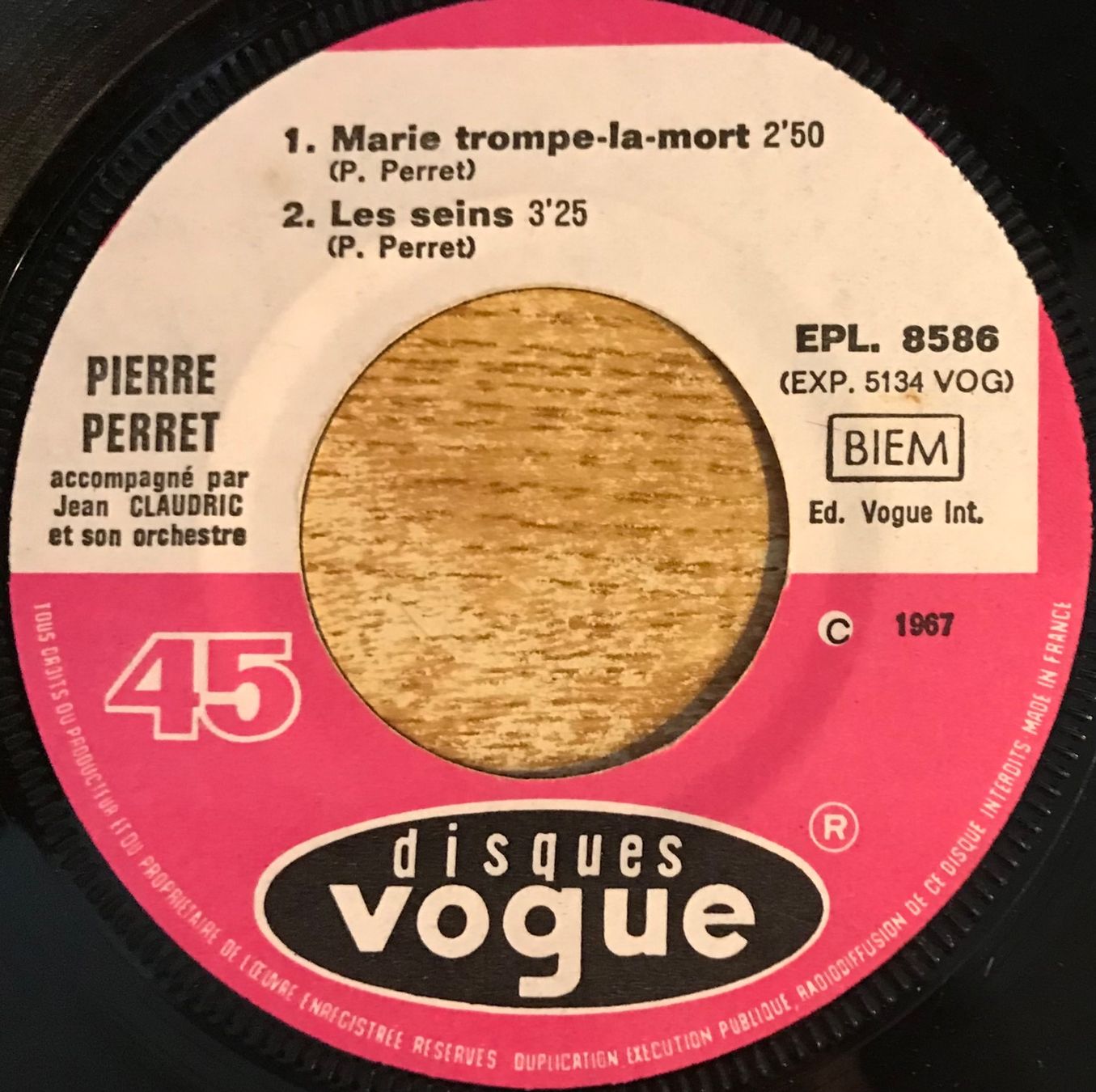 Vinyles: PIERRE PERRET - TONTON CRISTOBAL – D'occasion à Bussigny par vinyl-pas-cher 3