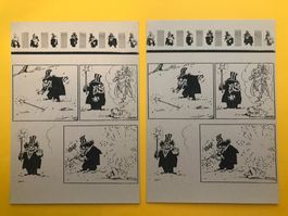 2x Postkarten Schwarzer Humor Froschkönig