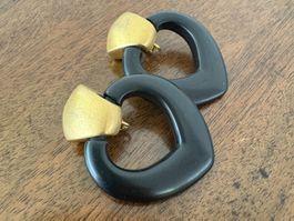Paar seltene Vintage Givenchy Ohrclips aus den 80er Jahren
