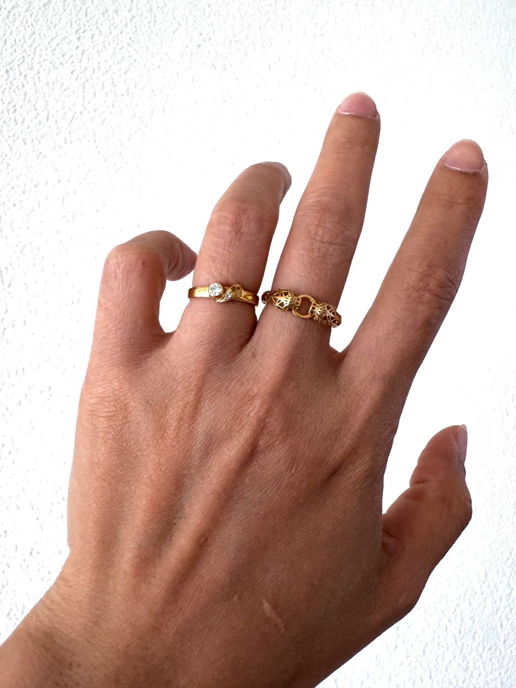 Anelli: R006.220- Ring aus echtem 18k Gelbgold – Usato da Belp venduto da Aim333 1