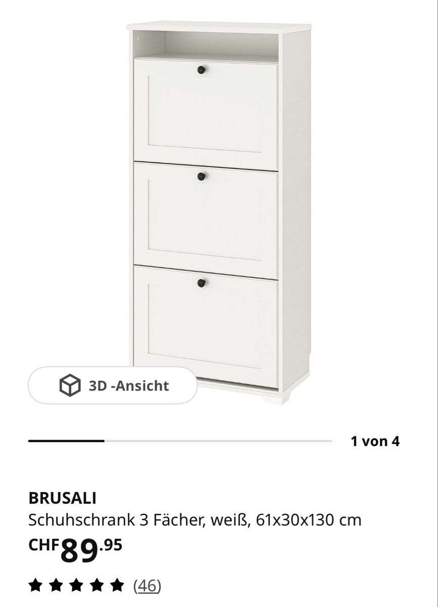 Schränke: IKEA Brusali Schuhschrank – Gebraucht aus Baar von Krakin_ 4